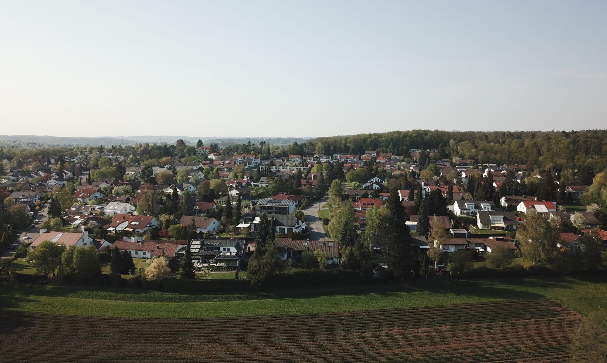 Luftbild der Landhaussiedlung