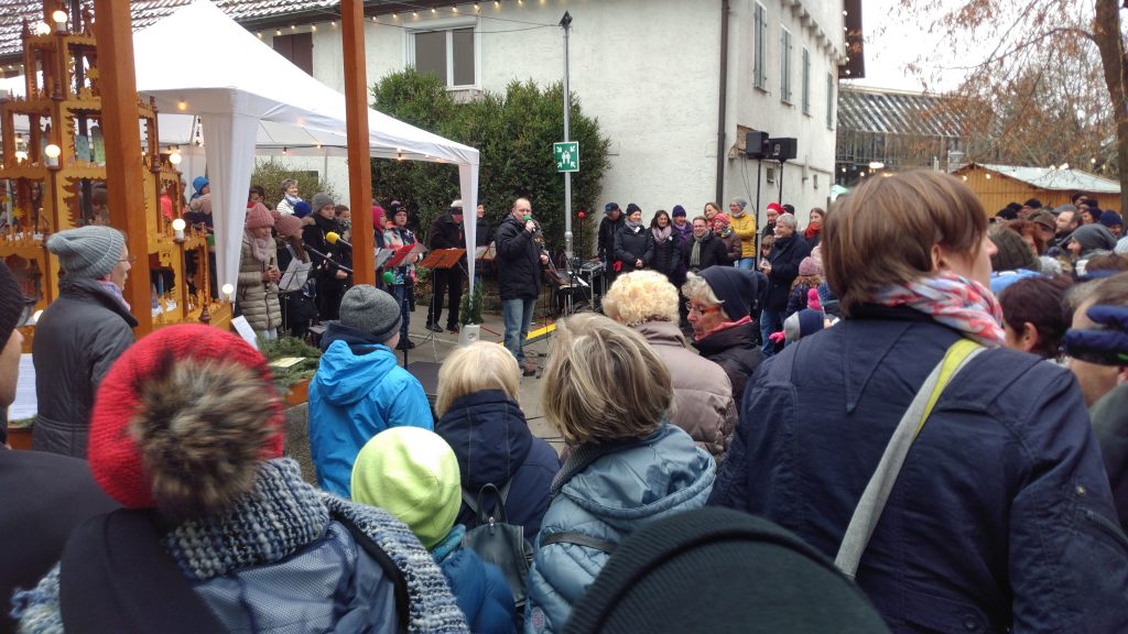 Weihnachtsmarkt Maichingen - Impressionen mit OB Vöhringer und Ortsvorsteher Stierle