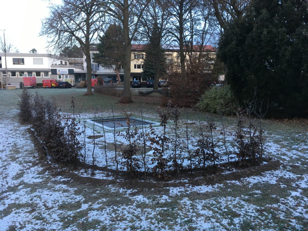 Kurz vor Weihnachten wurde das neue Trampolin fertiggestellt.