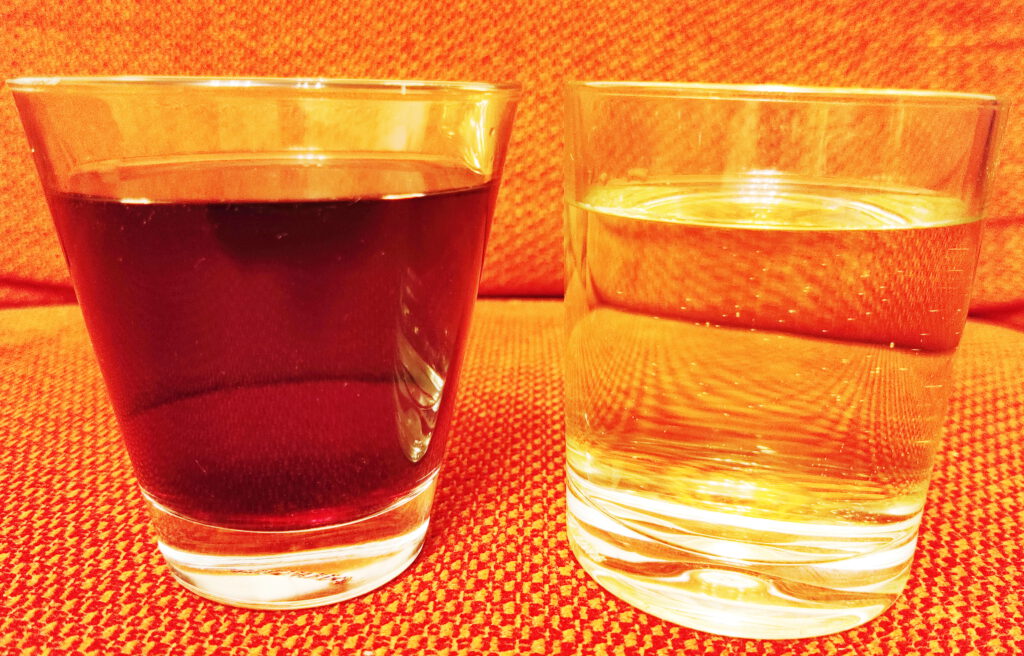 Glühwein rot/weiß