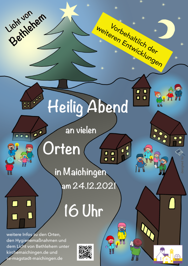 Heilig Abend an vielen Orten in Maichingen Plakat