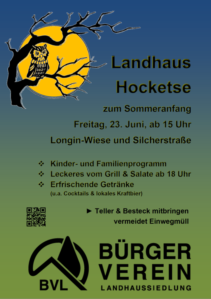 Plakat zur Landhaus Hocketse